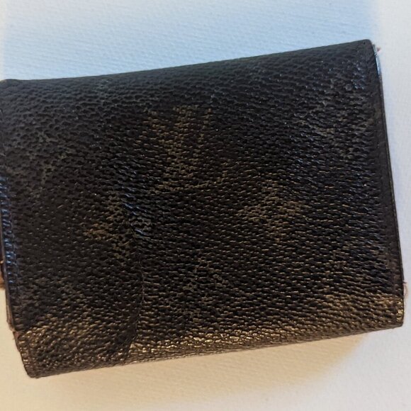 Louis Vuitton LV Authentic Brown Monogram Bi-Fold Coin Purse Designer Logo AS IS - Picture 10 of 10